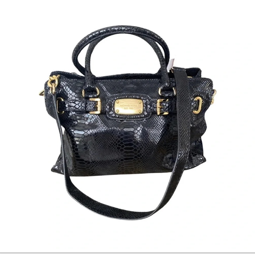 Michael Kors Hamilton EW Large Embossed Satchel